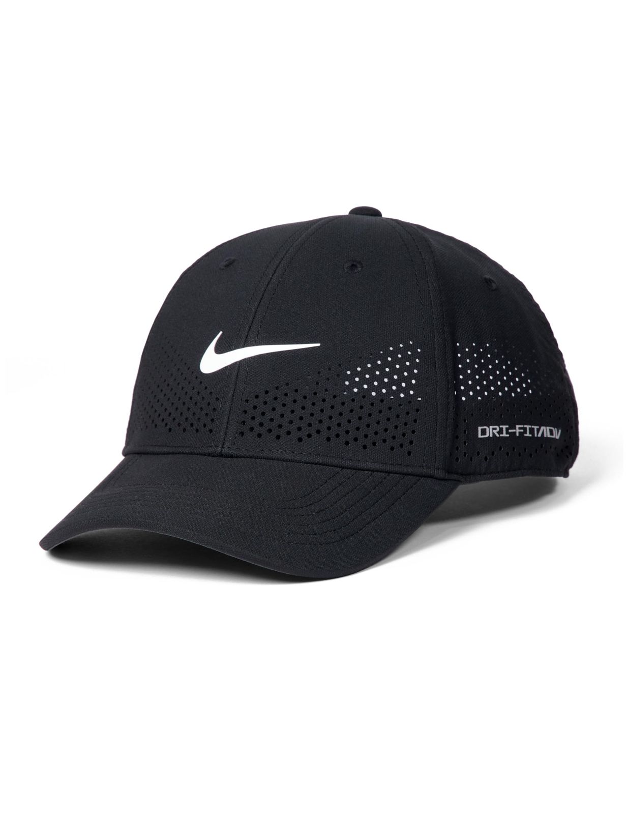 Nike ユニ 大人用 Dri-Fit ADV Club ストラクチャードスウッシュキャップ, ブラック/ホワイト, Large-X-Large [ブラック/ホワイト] [L-XL]