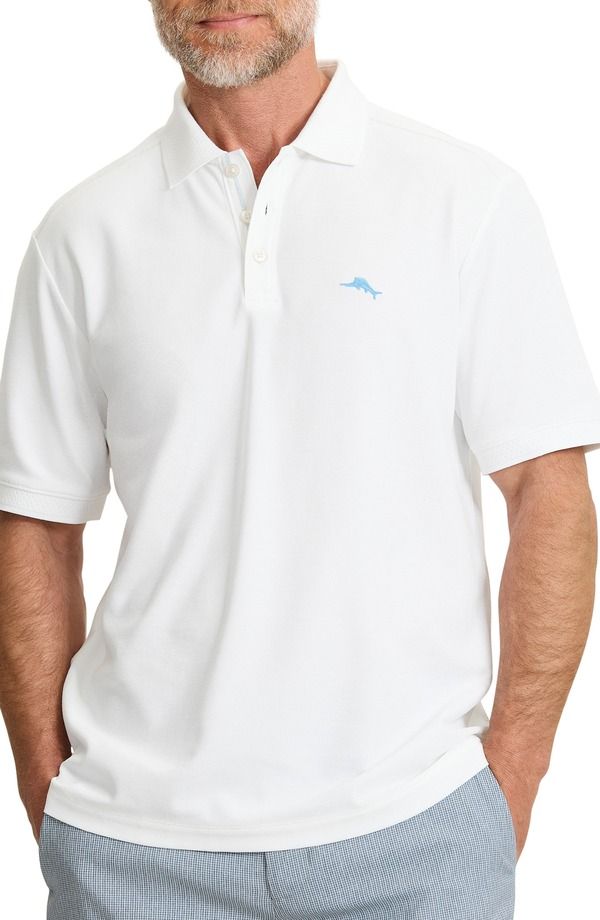 トッミーバハマ メンズ トップス ポロシャツ Tommy Bahama Emfielder Icon Solid IslandZone Polo Bright White ホワイト