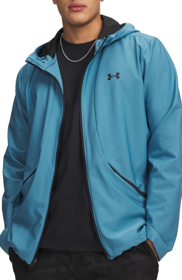 アンダーアーマー メンズ アウター パーカー・スウェット Under Armour UA Unstoppable Woven Full Zip Hoodie Boundless Blue ブルー