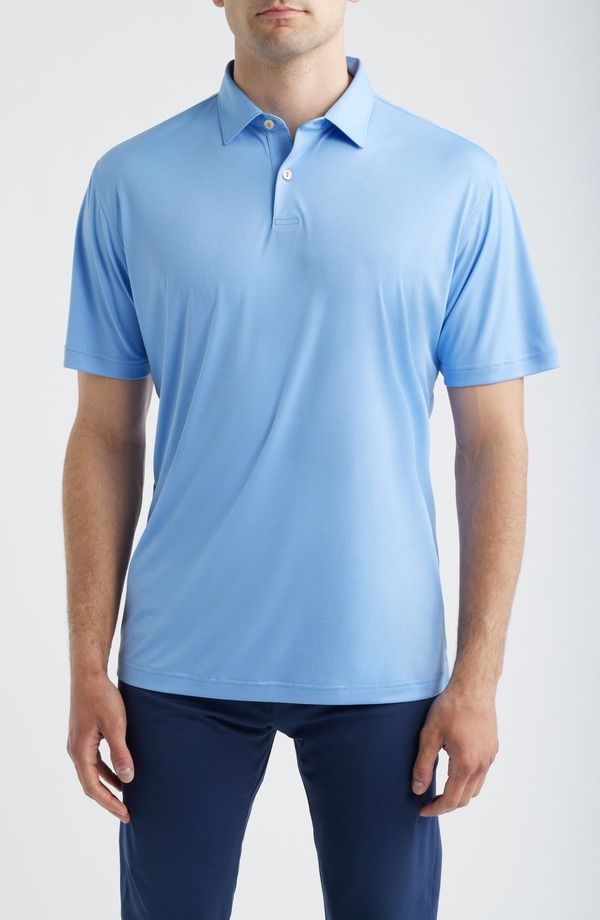 ピーター・ミラー メンズ トップス ポロシャツ Peter Millar Featherweight Performance Polo Bluebird