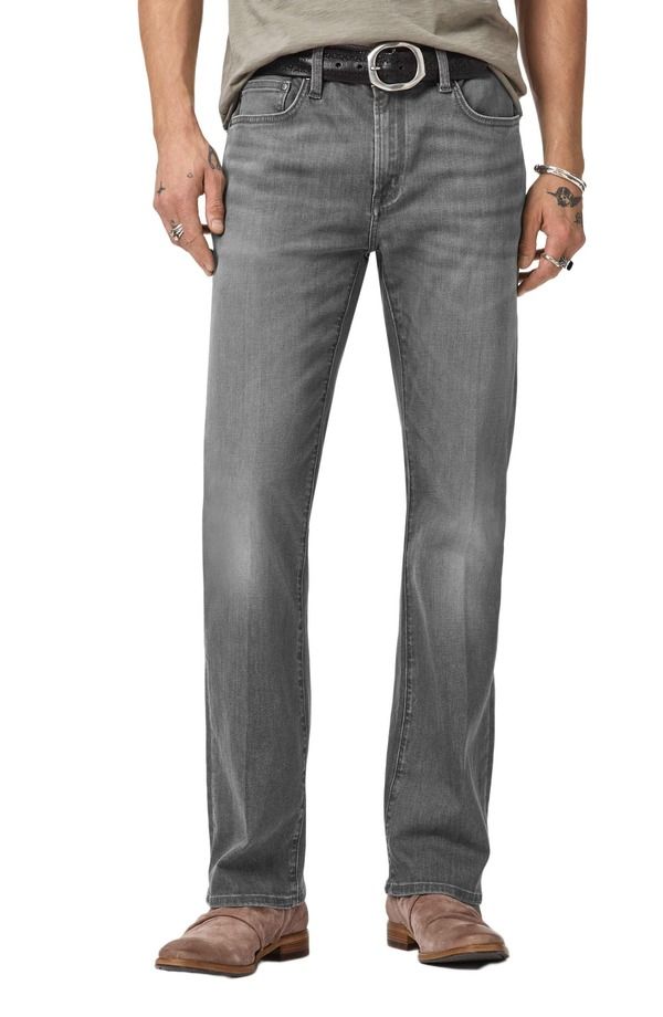 ジョンバルベイトス メンズ ボトムス デニムパンツ ブーツカット ブーツ ジーンズ John Varvatos Fader Bootcut Jeans Flagstone Grey グレー 43,680円