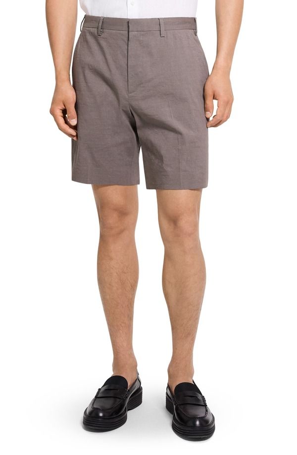 セオリー メンズ ボトムス ハーフパンツ・ショーツ ショートパンツ リネン Theory Standard Good Linen Blend Shorts Morel