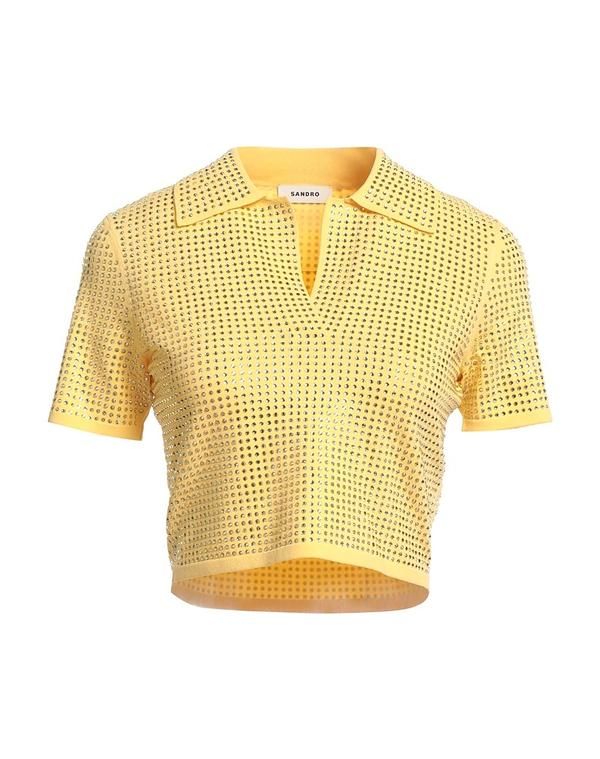 サンドロ レディース トップス ポロシャツ SANDRO Yellow イエロー