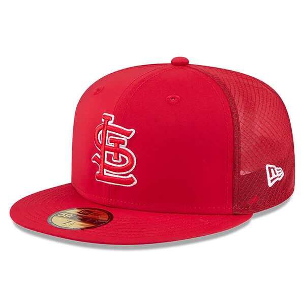 ニューエラ メンズ アクセサリー 帽子 Mens New Era Red St Louis Cardinals 2026 Batting Practice 59FIFTY Fitted Hat Red