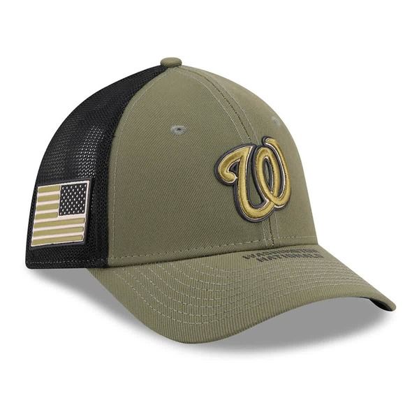 ニューエラ メンズ アクセサリー 帽子 Mens New Era Olive Washingtonationals 2026 Armed Forces Day 39THIRTY MCrown Truc
