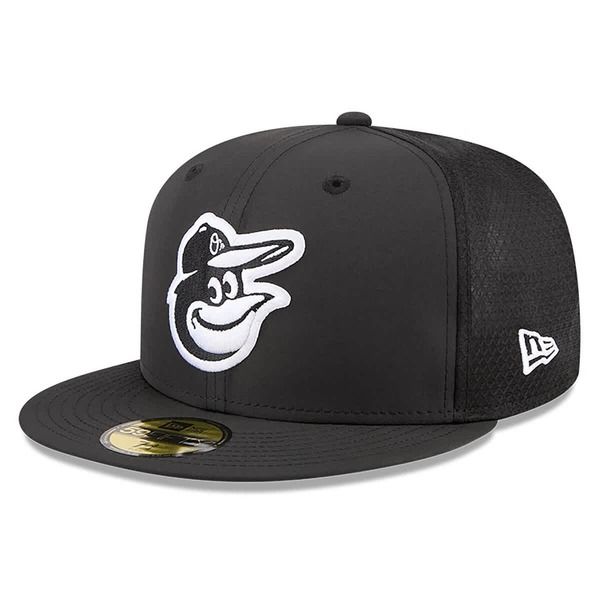 ニューエラ メンズ アクセサリー 帽子 Mens New Era Black Baltimore Orioles 2026 Batting Practice 59FIFTY Fitted Hat Bl