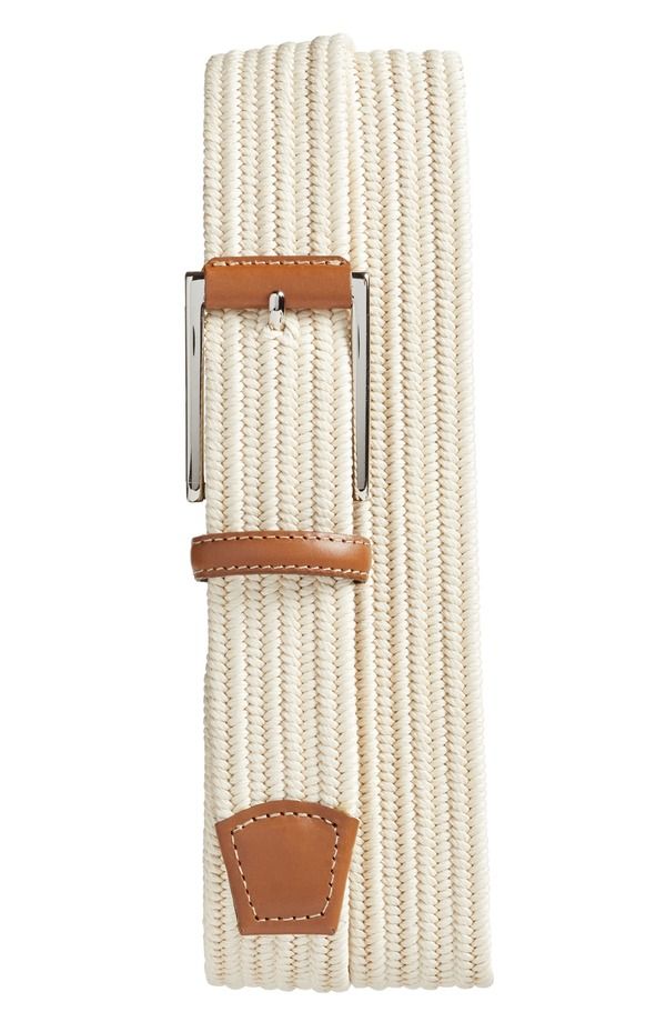 トリノ メンズ アクセサリー ベルト Torino Woven Belt Cream クリーム