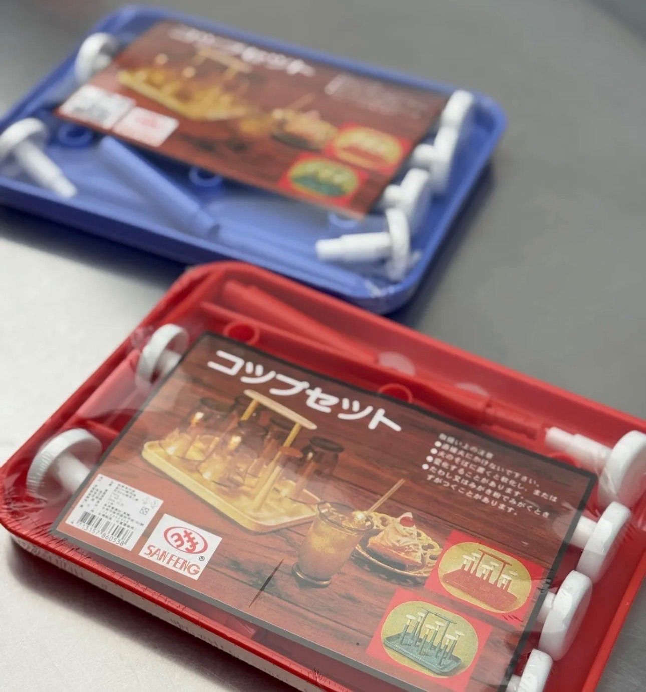 flower様専用 台湾 コップ立て トレイ付き レトロ 昭和レトロ