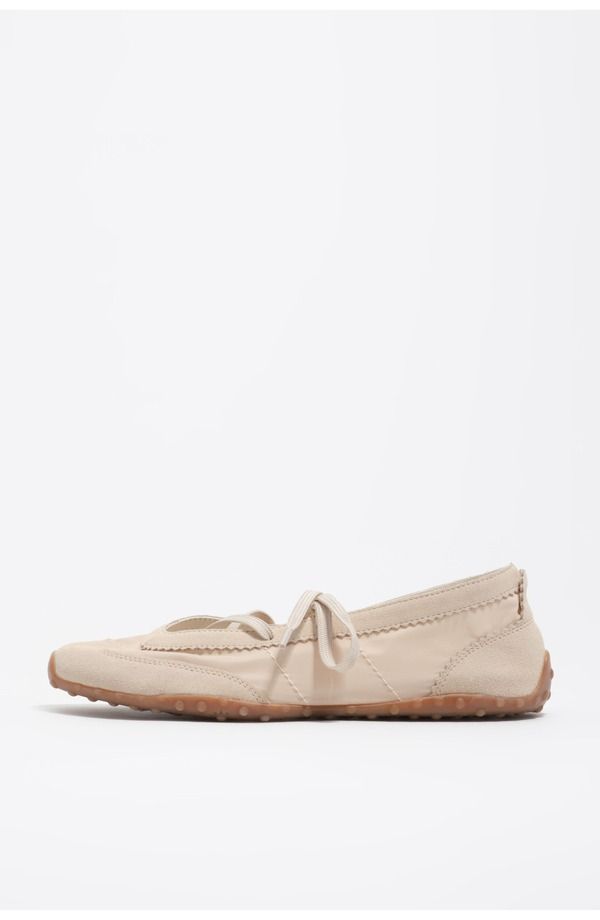 ビンバイローラ レディース シューズ スニーカー ナイロン スエード Bimba y Lola BoneColored Suede And Nylon 13 10 Sporty Ballerina I