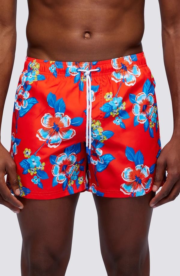 サンデッキ メンズ 水着 ハーフパンツ・ショーツ フラワー柄 ショートパンツ フラワー Sundek Floral Board Shorts Cheek