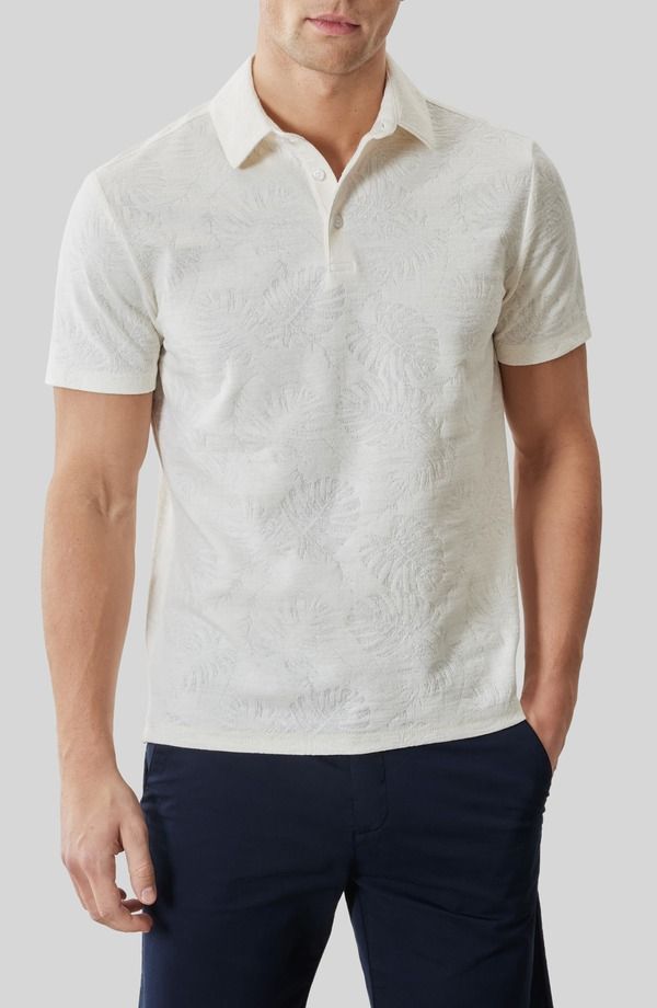 ロバートバラケット メンズ トップス ポロシャツ Robert Barakett Corven Short Sleeve Polo Swan