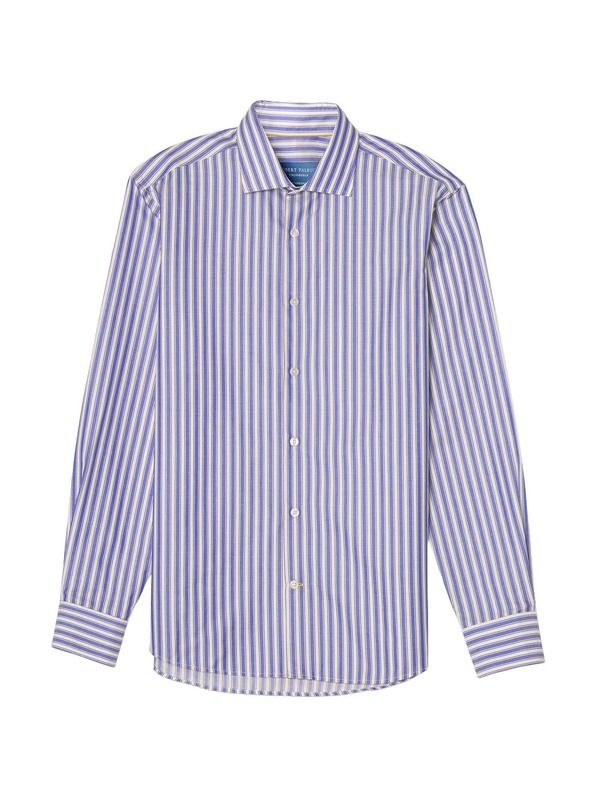 ロバート タルボット メンズ トップス シャツ Robertalbott Reynolds Contemporary Multi Stripe Twill Shirt Blue Multi ブルー