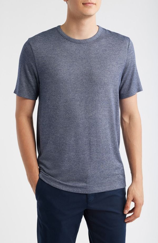 セオリー メンズ トップス Tシャツ Theory Essential Activate TShirt Baltic Melange
