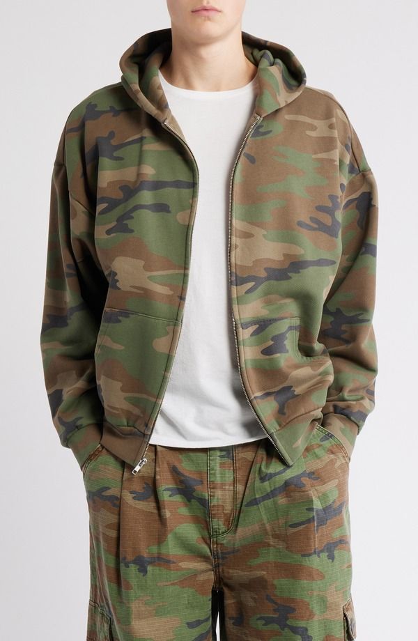 エルウッド メンズ アウター パーカー・スウェット コットン Elwood Camo Cotton Zip Hoodie Camo 24,674円