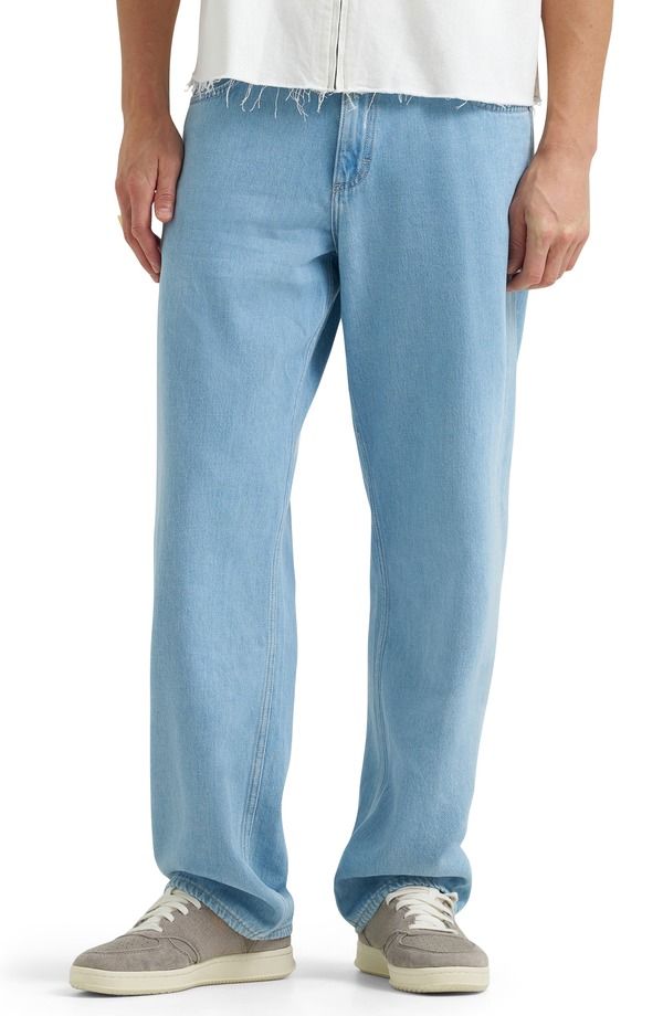 リー メンズ ボトムス デニムパンツ ストレート ジーンズ Lee Loose Fit Baggy Straight Leg Jeans Light Stone ストーン