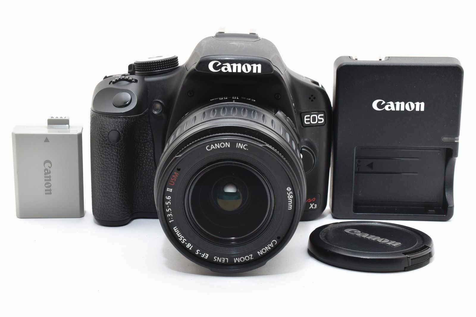 ★良品★ 《ショット数 7218回》 キヤノン CANON EOS Kiss X3 + EF-S 18-55mm F3.5-5.6 II USM #2191