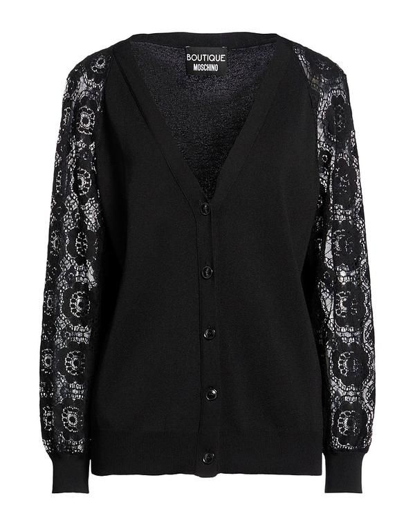 ブティックモスキーノ レディース アウター カーディガン BOUTIQUE MOSCHINO Black ブラック