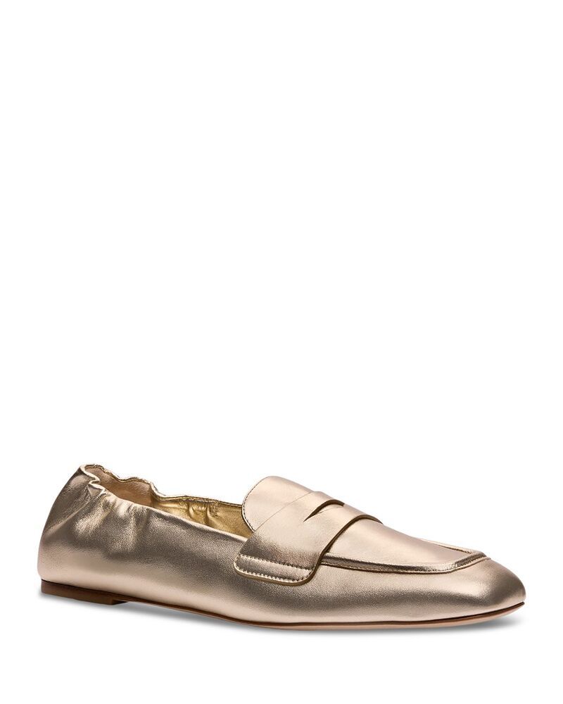 スチュアート ワイツマン レディース シューズ スリッポン・ローファー Stuart Weitzman Womens Bryant Penny Loafers Light Gold ゴールド