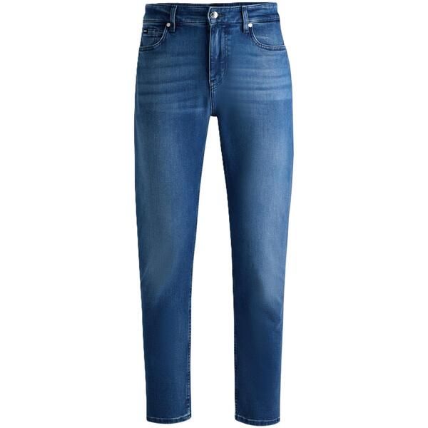 ボス メンズ ボトムス デニムパンツ スリムフィット ジーンズ Boss Mens H ReMaine Slim Fit Jeans Medium Blue ブルー