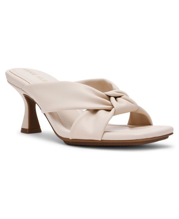 アンクライン レディース シューズ サンダル Anne Klein Womens Jezebel Square Toe Dressandals Ivory アイボリー