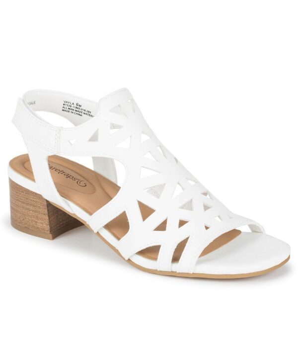 ベアトラップス レディース シューズ サンダル Baretraps Womens Vayla Round Toe Sandals White ホワイト