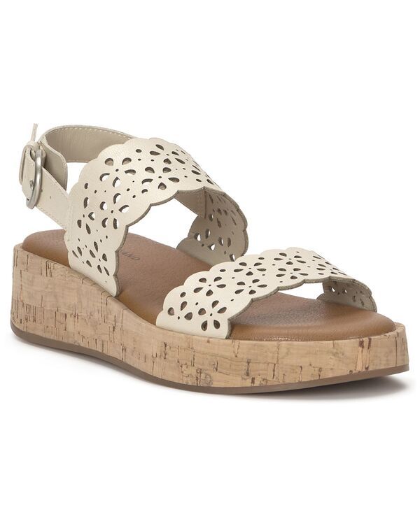 ラッキーブランド レディース シューズ サンダル Lucky Brand Womens Elsie Double Band Wedge Sandals Bone