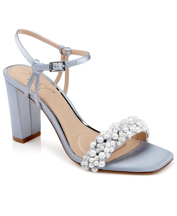 ジュウェルダグレイミシュカ レディース シューズ サンダル Jewel Badgley Mischka Womens Peoria Square Toevening Sandals Mist Sati