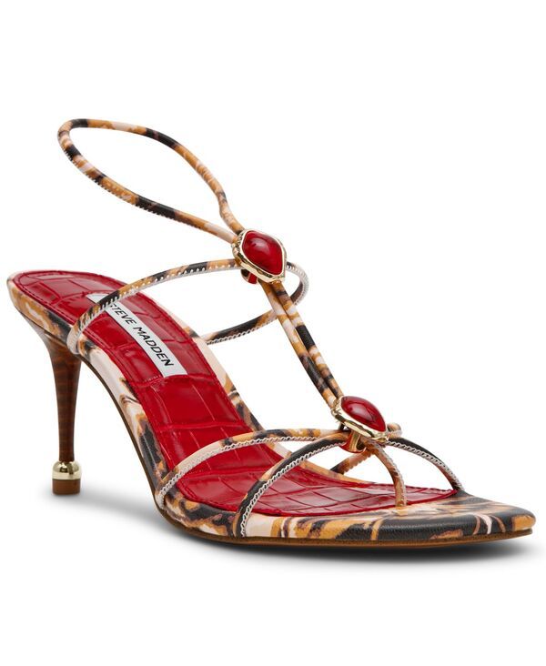 スティーブ マデン レディース シューズ サンダル ヒール Steve Madden Womens Ramostrappy Embellished Stiletto Heel Dressandals