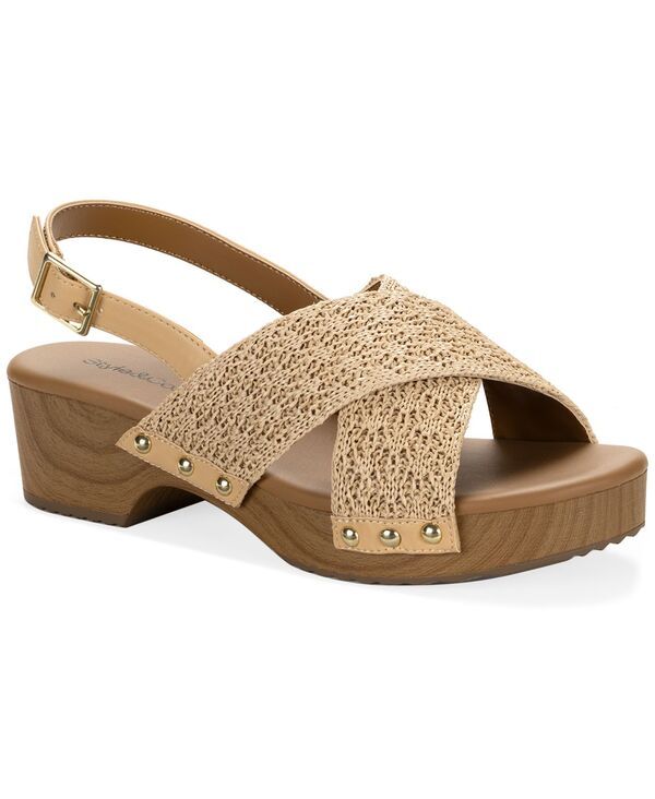 スタイルアンドコー レディース シューズ サンダル Style Co Womens Devynn XBand Raffia Round Toe Sandals Cream クリーム