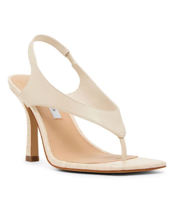 スティーブ マデン レディース シューズ サンダル ヒール Steve Madden Womens Improv Thong HighHeel Dressandals Bone Lizard