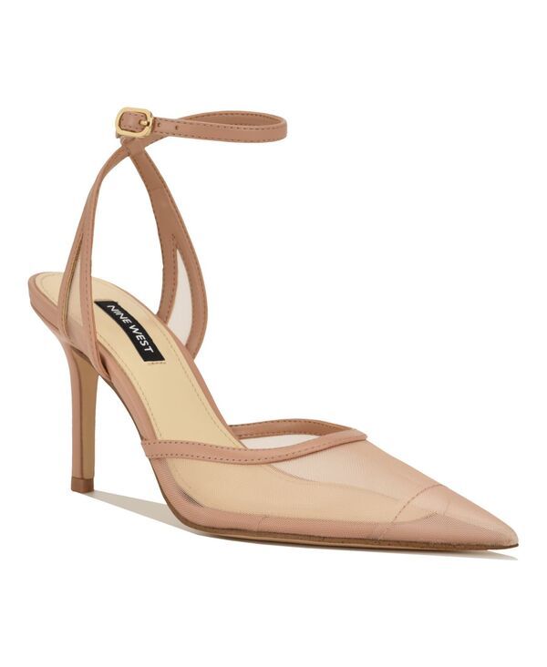 ナインウェスト レディース シューズ パンプス メッシュ アンクル Nine West Womens Gullia Mesh Ankle Strap Stiletto Dress Pumps Moch