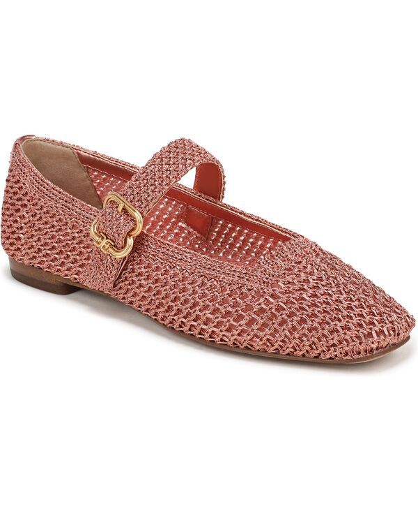 サムエデルマン レディース シューズ パンプス ニット Sam Edelman Womens Michaela Knit Mary Jane Flats Indie Pink Woven Fabric
