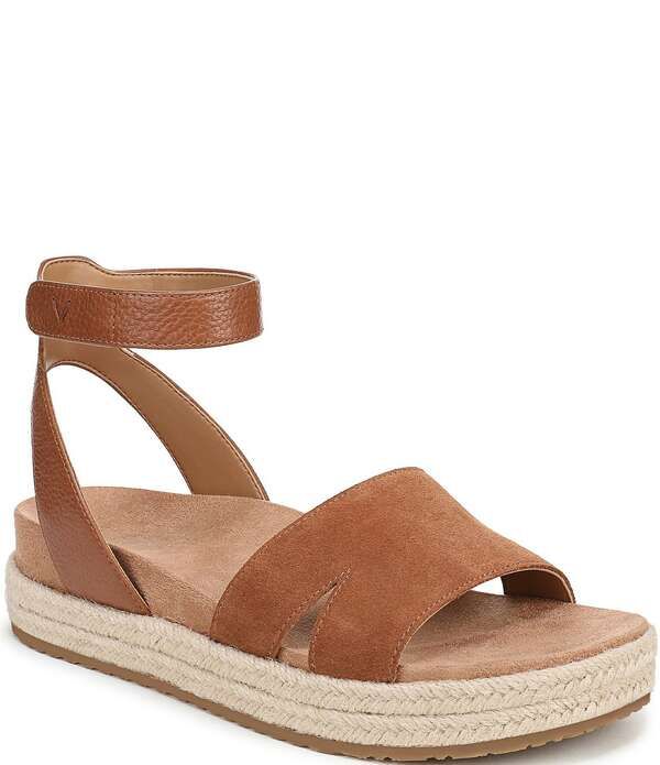 バイオニック レディース シューズ サンダル プラットフォーム スエード アンクル Vionic Yucca Suede Ankle Wraplatform Espadrille Sandals Ta