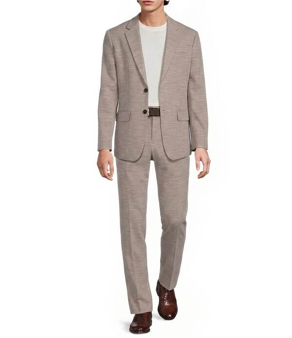 ムラノ メンズ ボトムス カジュアルパンツ スリムフィット Murano Alex Slim Fitextured Suit Separates Dress Pants Brown ブラウン