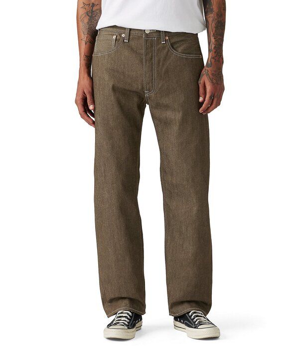 リーバイス メンズ ボトムス デニムパンツ ストレート ジーンズ LevisR 501 Original ShrinkToFit Straight Leg Jeans Dark Brown ブラウン