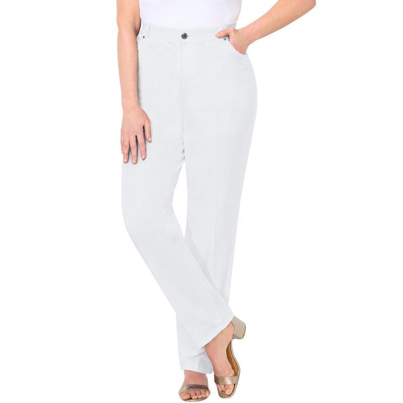 キャサリンズ レディース ボトムス デニムパンツ プラスサイズ Catherines Womens Plusize Right Fit Curvy Jean White ホワイト