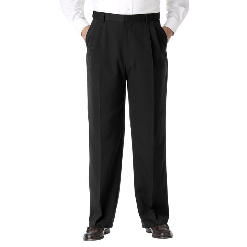 キングサイズ レディース ボトムス カジュアルパンツ トール KingSize Mens Big Tall No Hassle Classic Fit Expandable Waist DoubleP