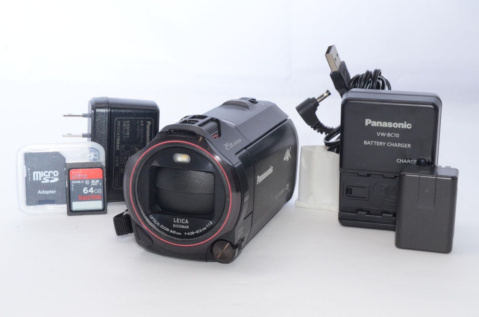 Panasonic 4K ビデオカメラ VX985M 64GB あとから補正 ブラック HC-VX985M-K