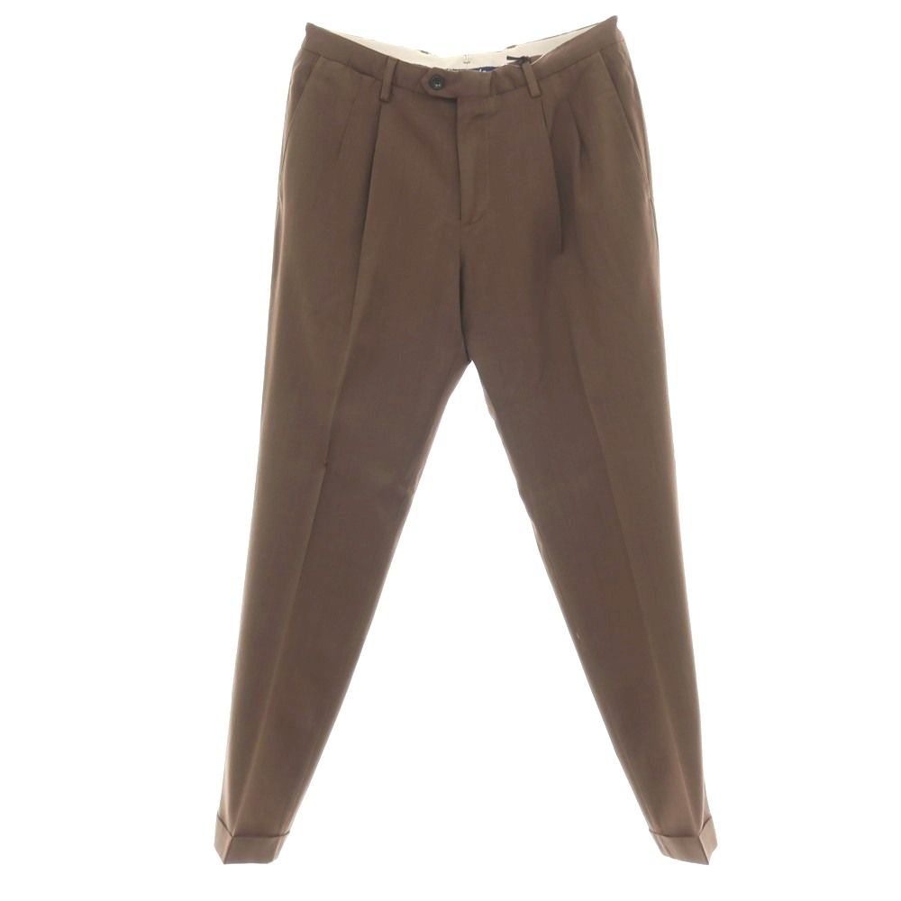 【新品】ドルモア DRUMOHR ウール ドレススラックスパンツ ブラウン【サイズ46】【メンズ】