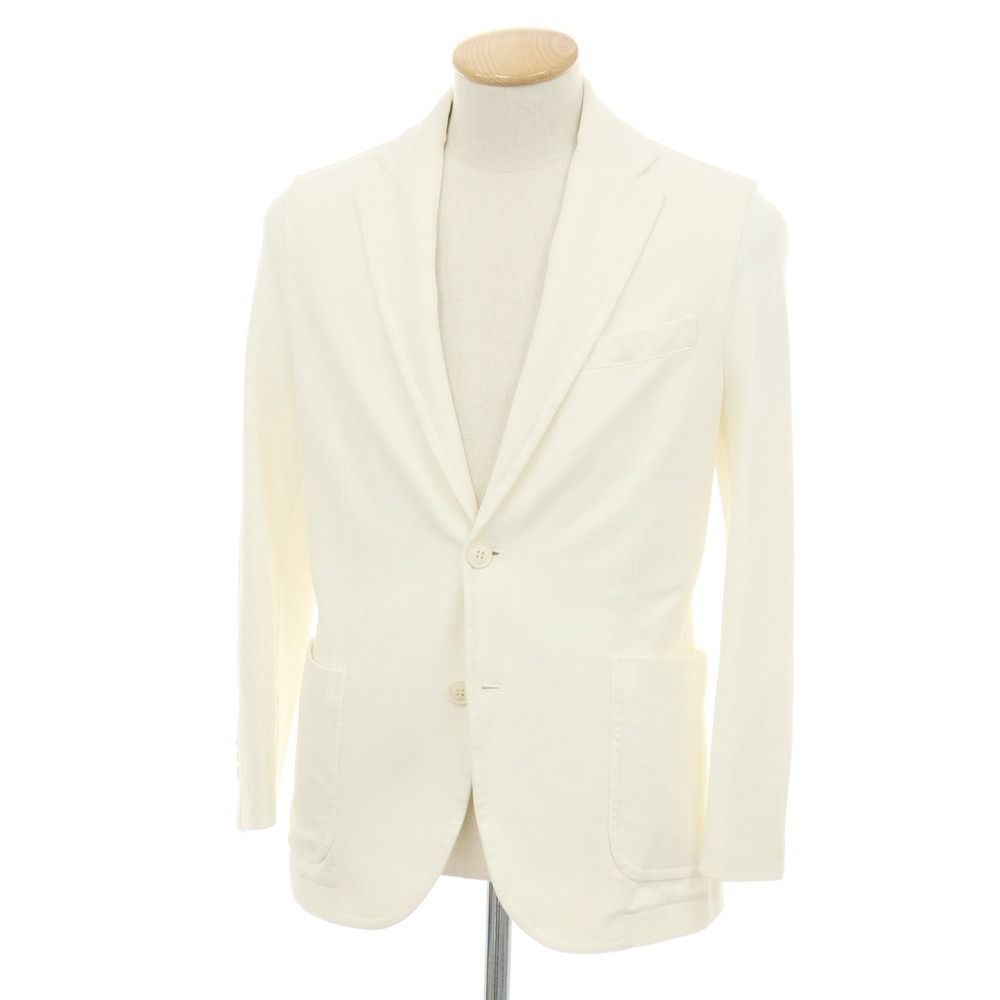 【中古】チルコロ1901 CIRCOLO 1901 コットン ジャージー 2B カジュアルジャケット ホワイト【サイズ44】【メンズ】 中古】チルコロ1901 CIRCOLO 1901 コットン ジャージー 2B カジュアル