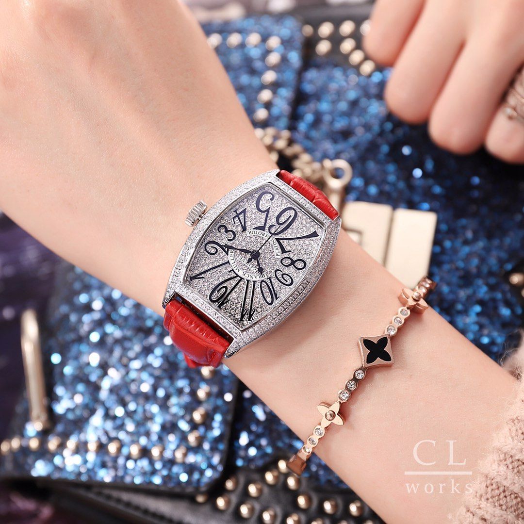 今日特価！Franck Muller フランク?ミュラー 39×32mm 酒桶型 レディース ユニーク 腕時計