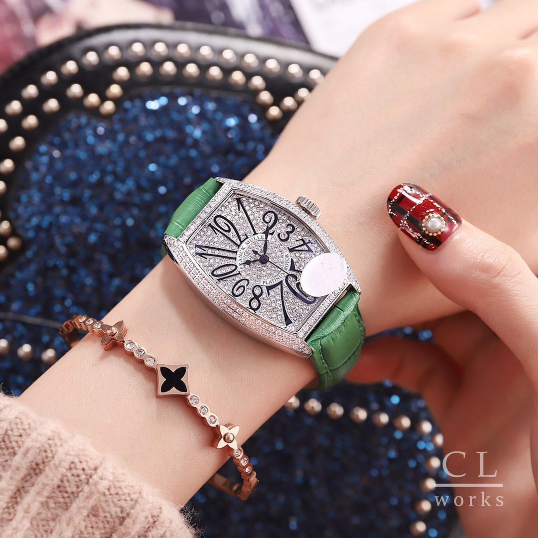 今日特価！Franck Muller フランク?ミュラー 39×32mm 酒桶型 レディース ユニーク 腕時計
