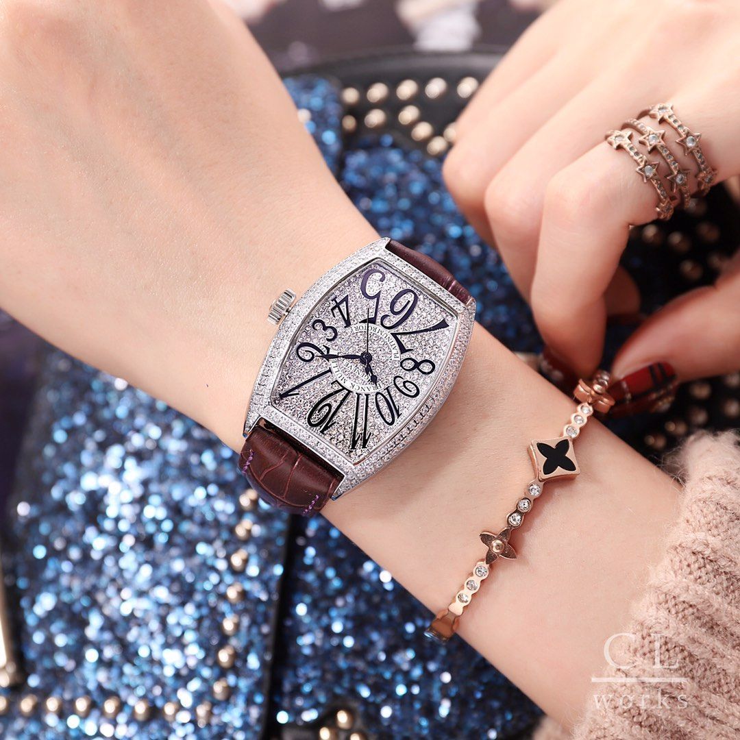 今日特価！Franck Muller フランク?ミュラー 39×32mm 酒桶型 レディース ユニーク 腕時計