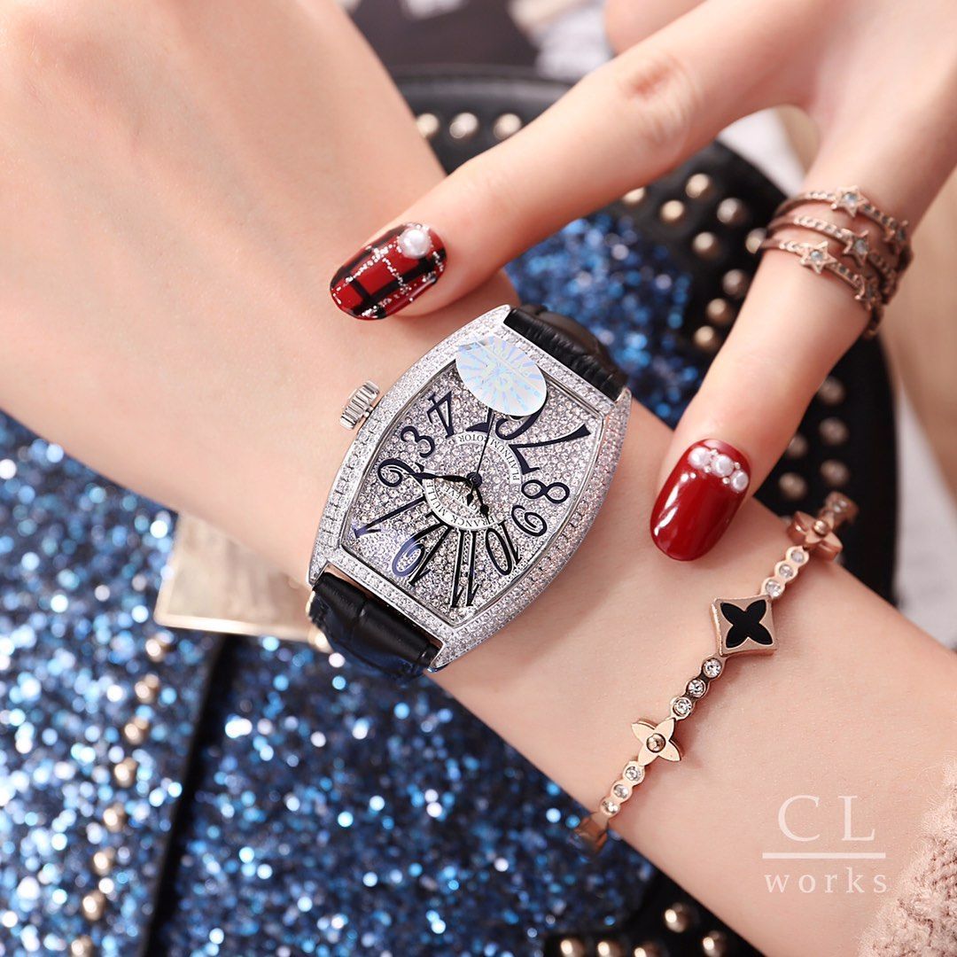 今日特価！Franck Muller フランク?ミュラー 39×32mm 酒桶型 レディース ユニーク 腕時計