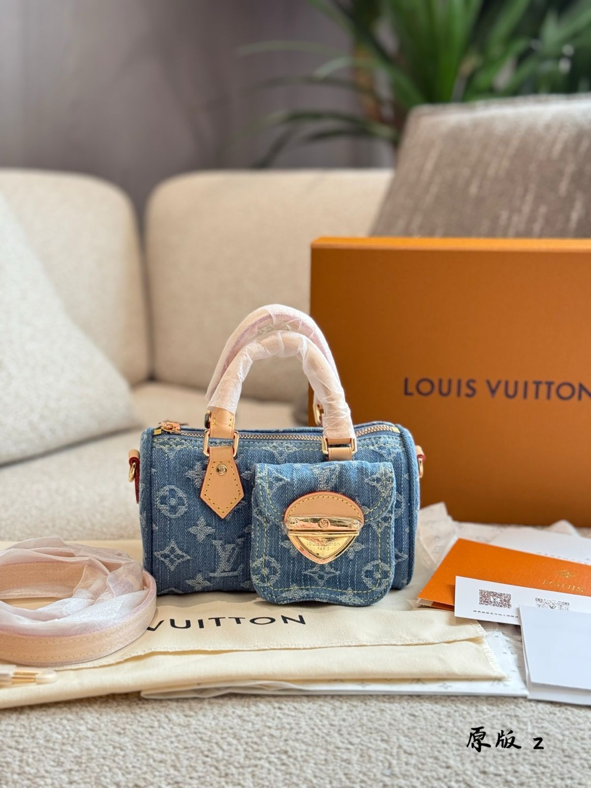 【今日特価】Louis Vuitton ヴィンテージデニム ナノピローバッグ-WTO輸入