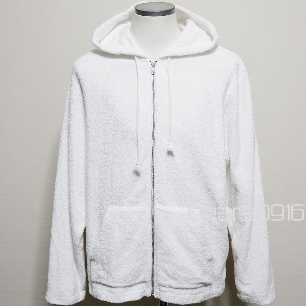 シュプリーム】ジップアップパーカー メンズ M 美品 白 Supreme Terry