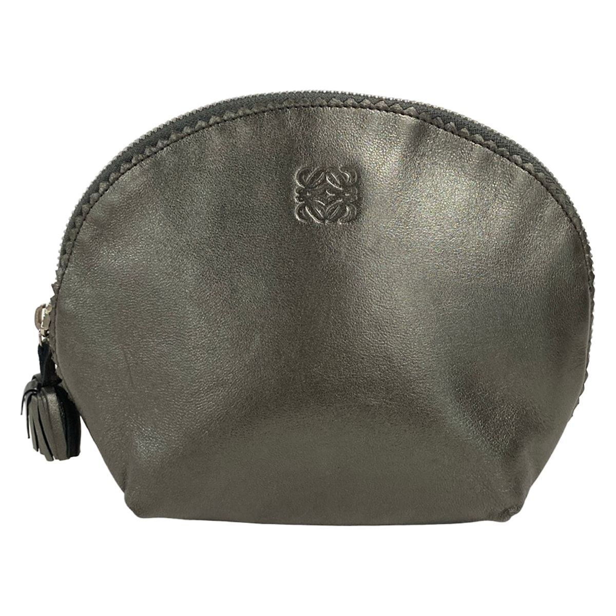 LOEWE(ロエベ) ポーチ - グレー レザー 6,808円