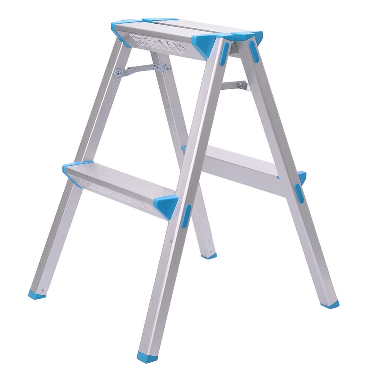 新品 エツミ 脚立 コンパクト 2段 折りたたみ 高さ56cm 踏み台 軽量 安全 耐荷重100kg 省スペース 室内 洗車台 屋外 VE-7099