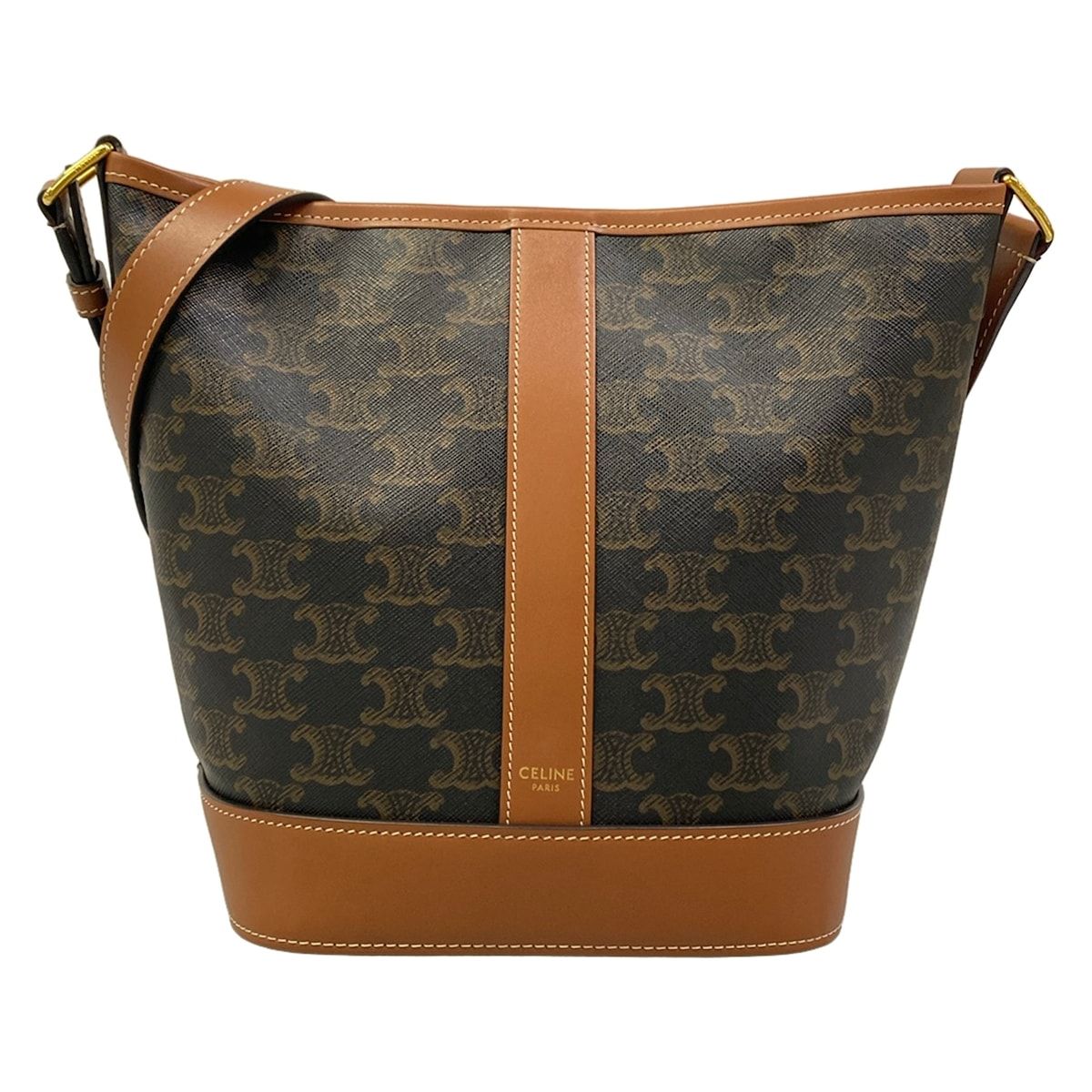CELINE(セリーヌ) ショルダーバッグ スモール バケット 191442CAS.04LU タン(ブラウン)