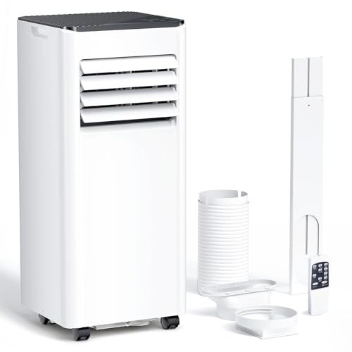 ZAFRO スポットクーラー 家庭用 2.0kW移動式エアコン【2026年最新】ポータブルクーラー 工事不要 6畳 8畳 除湿 25L/日 冷風 送風 スポットエアコン 24Hタイマー リモコン 窓パネル付き 自動霜取り 暑さ・熱中症対策 キ bcf560de